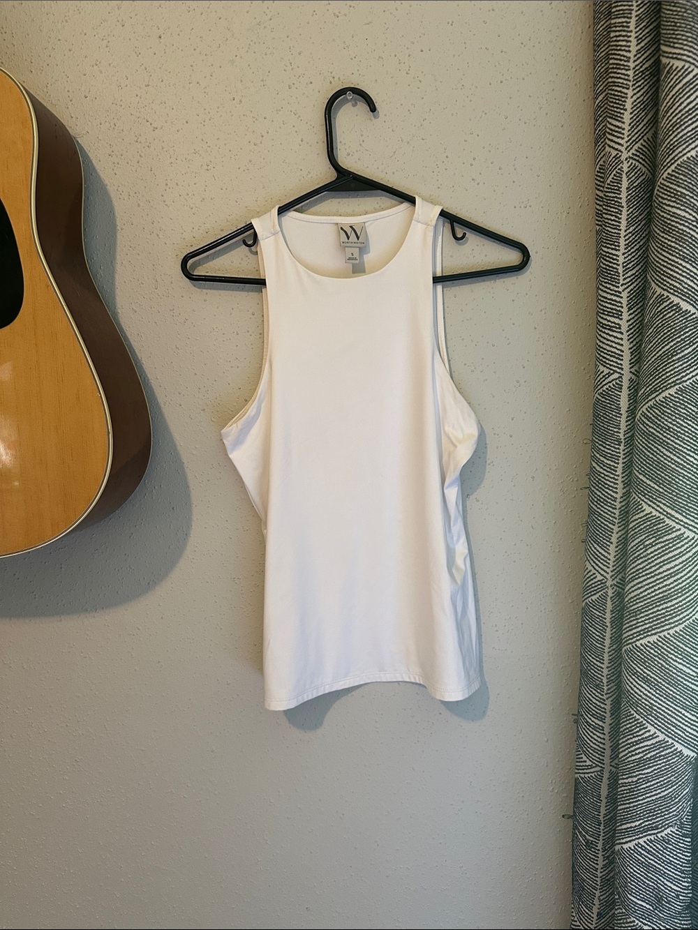 Clean White High-Neck Tank